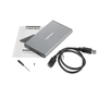 Предпазен калъф за външно HDD Natec Rhino GO SATA, USB 3.0, 2.5”, Сив