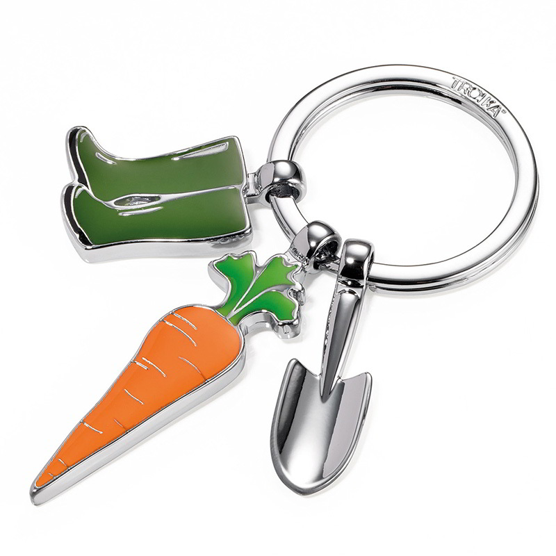 Troika Garden Love kulcstartó - Narancssárga/ezüst (KR14-23/CH)