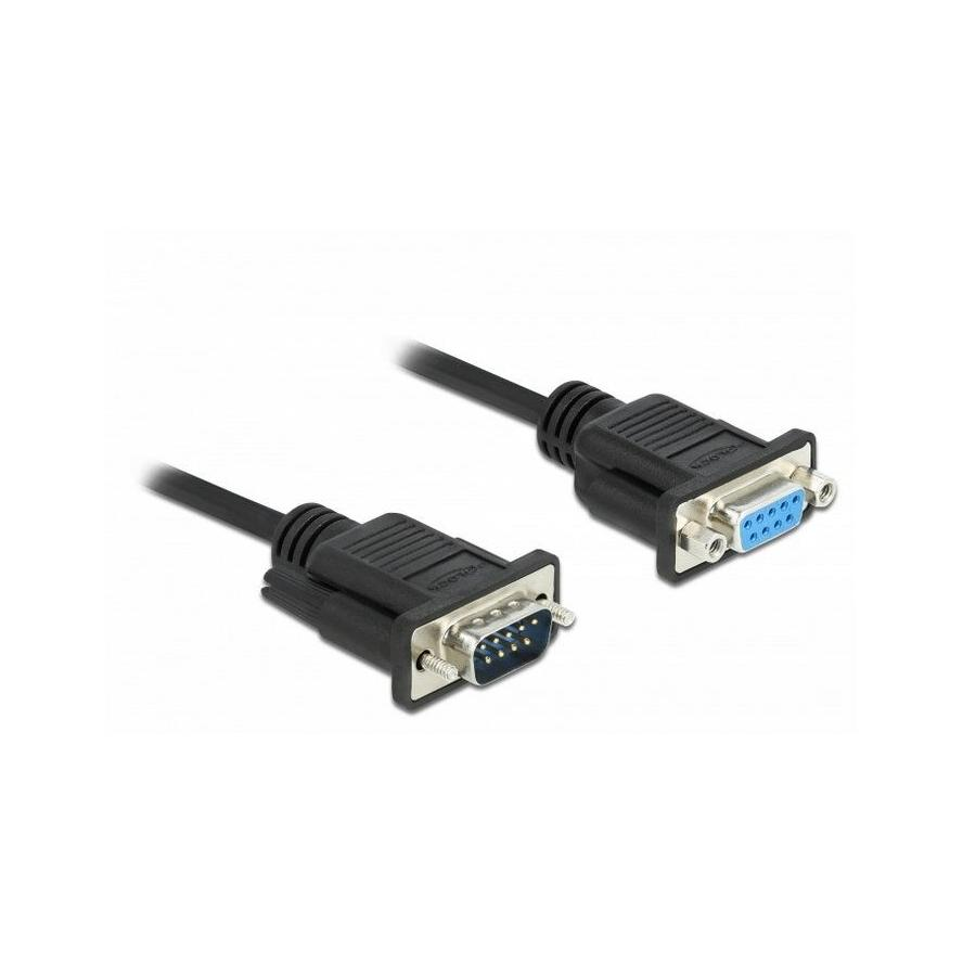 DELOCK Seriell Kabel RS-232 D-Sub9 Stecker zu Buchse (86578)