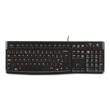 Logitech K120 Corded Keyboard πληκτρολόγιο Παγκόσμιος USB QWERTY ΗΠΑ Διεθνές Μαύρος (Μαύρο)