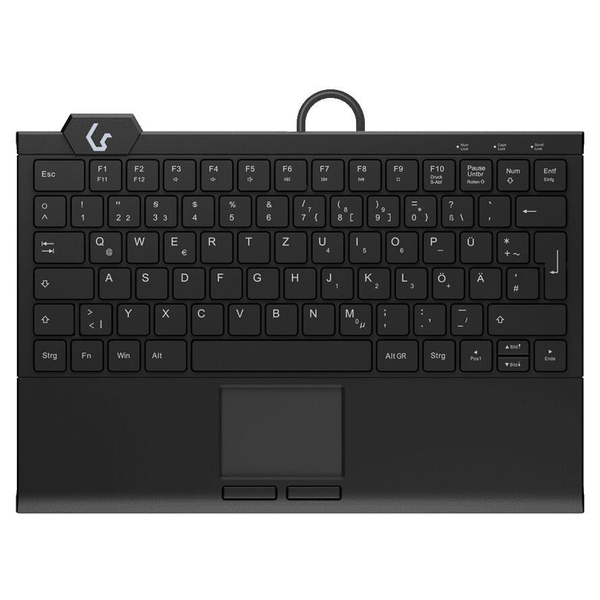 KeySonic KSK-5210ELU (DE) tastatur Hjem USB QWERTZ Tysk Sort