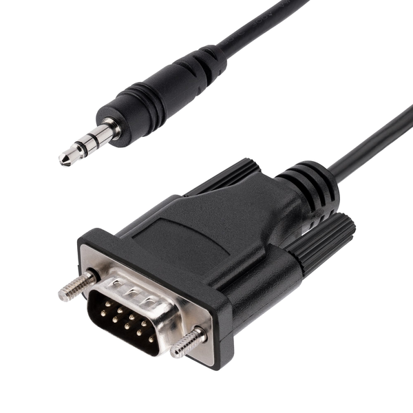 StarTech.com 9M351M-RS232-CABLE adattatore per inversione del genere dei cavi DB-9 3.5mm Nero