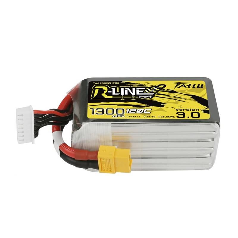 Tattu R-Line Version 3.0 1300mAh 22.2V 120C 6S1P XT60 akkumulátor (TAA13006S12X6) (TAA13006S12X6)