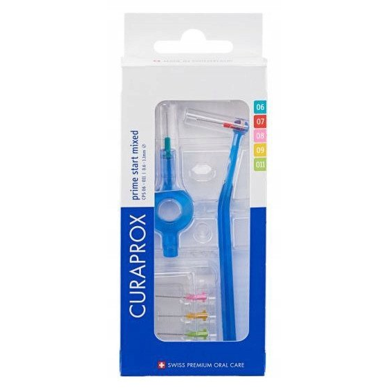 Curaprox CPS Prime Start Mix Fogköztisztító Kefe 5 db: 06-011 + UHS451 Nyél