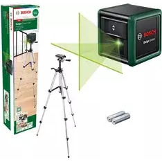 Bosch 0603663C04 Quigo Green Polaris zöld keresztvonalas szintezőlézer + állvány (0603663C04)