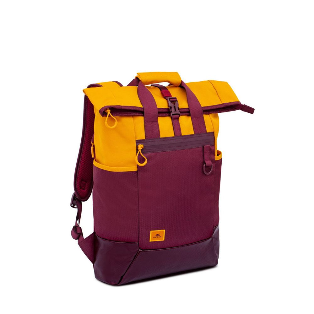 RivaCase Dijon 5321 15.6" Laptop hátizsák bordó-sárga (4260403576632) (4260403576632)