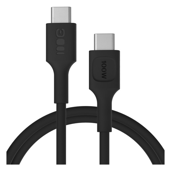 Green Cell PowerFlex 100W USB-C apa - USB-C apa Adat és töltő kábel 1.2m - Fekete