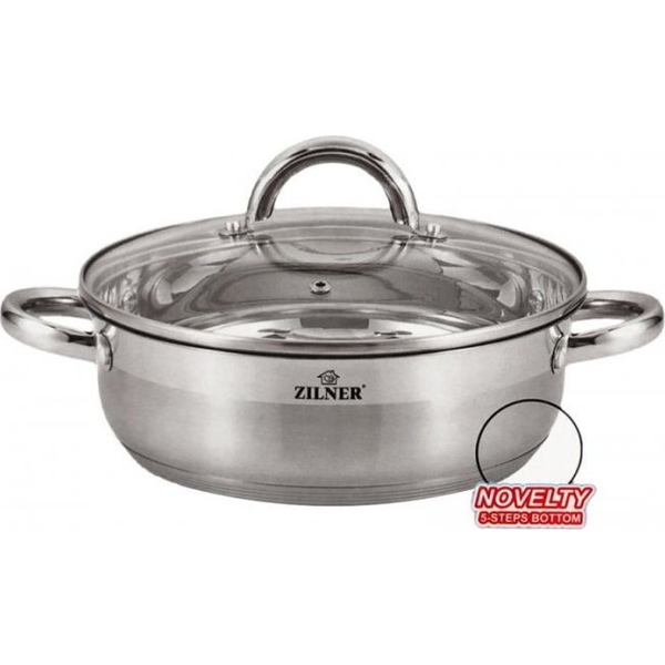  Zilner GARNEK STAL.NIERDZ. PŁASKI 7.5L 30CM ZILNER ZL-7406
