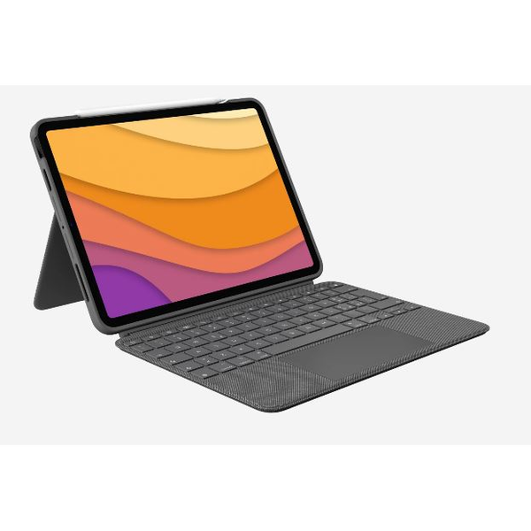 Logitech Combo Touch QWERTY US International Smart Connector Grå