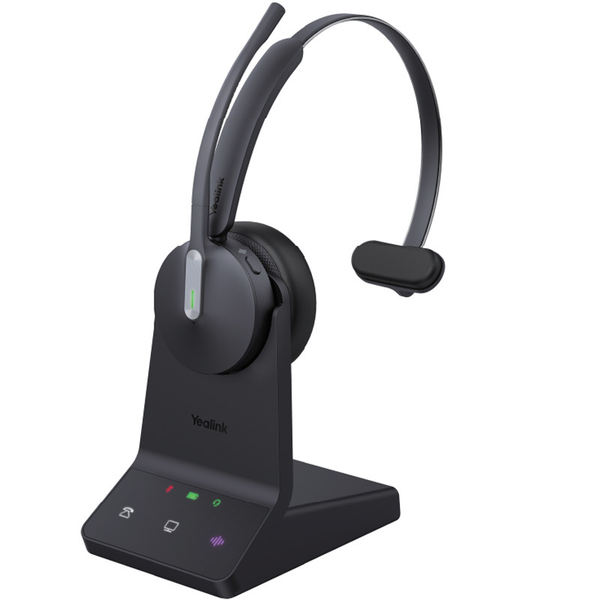 Yealink WH64 Mono Teams Headset Auricolare Wireless A Padiglione Ufficio USB tipo-C Bluetooth Nero