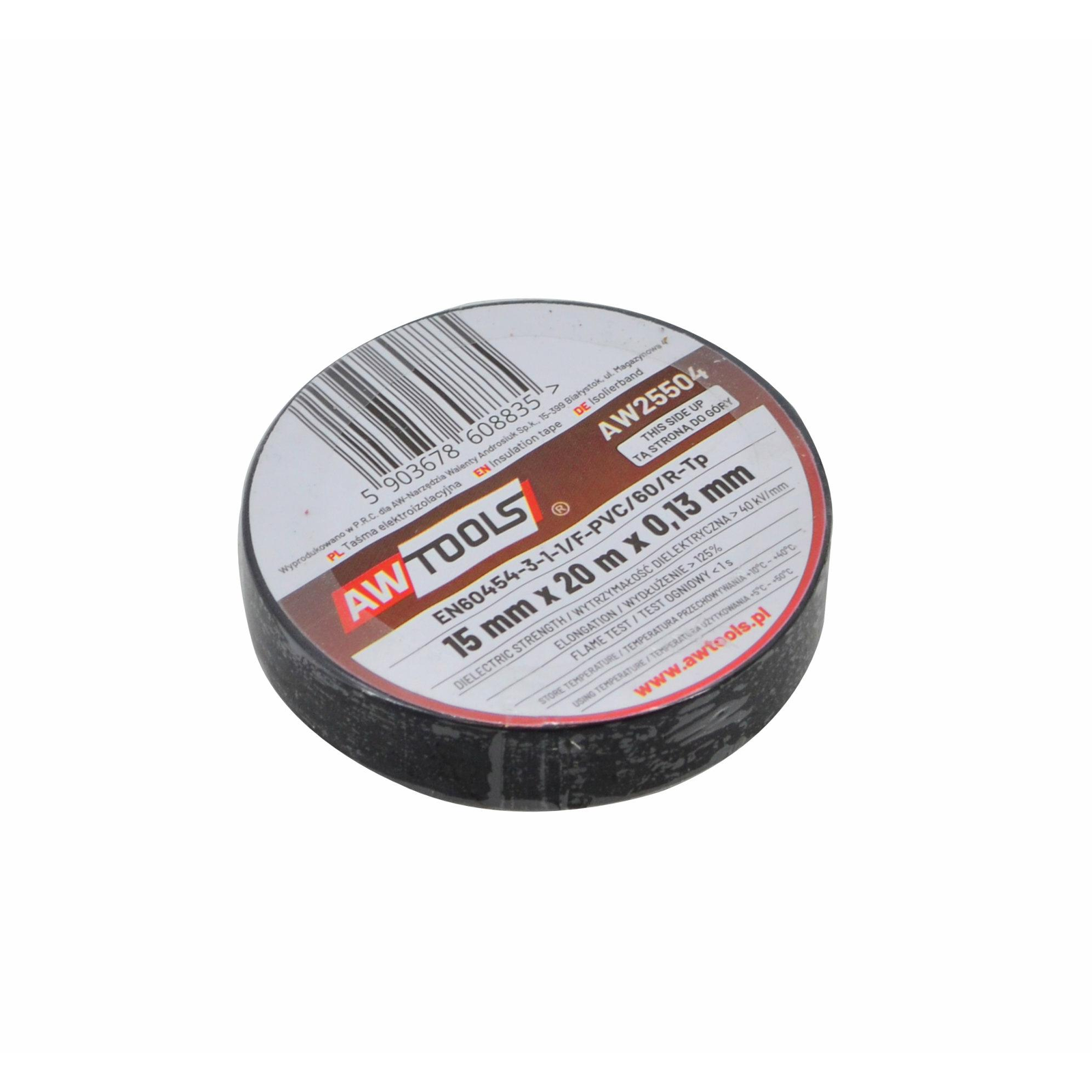 AWTOOLS SZIGETELŐSZALAG 50mm x 33m FEKETE AW25516 (AW25516)