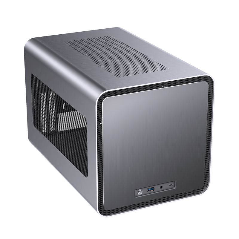 Jonsbo V8 táp nélküli ablakos ITX ház szürke (jonV8)