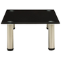 322761 TV Stand Black 60x35x17 cm Tempered Glass