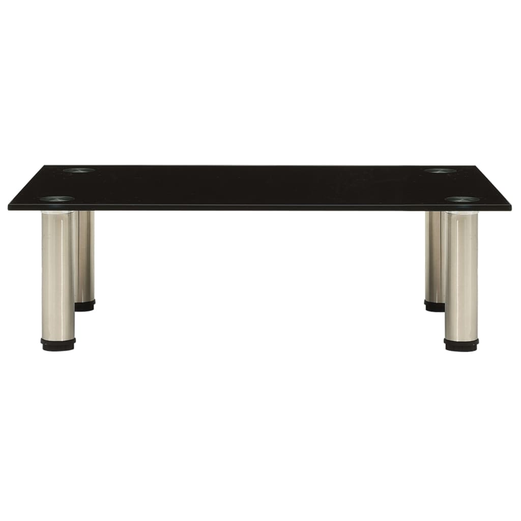 322761 TV Stand Black 60x35x17 cm Tempered Glass (322761)