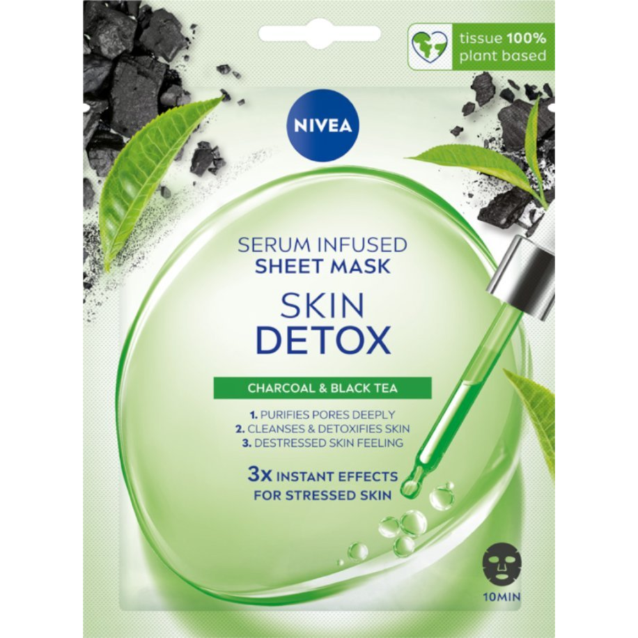 Nivea Skin Detox Szérummal Átitatott Fátyolmaszk 1 db (9005800374130) (9005800374130)