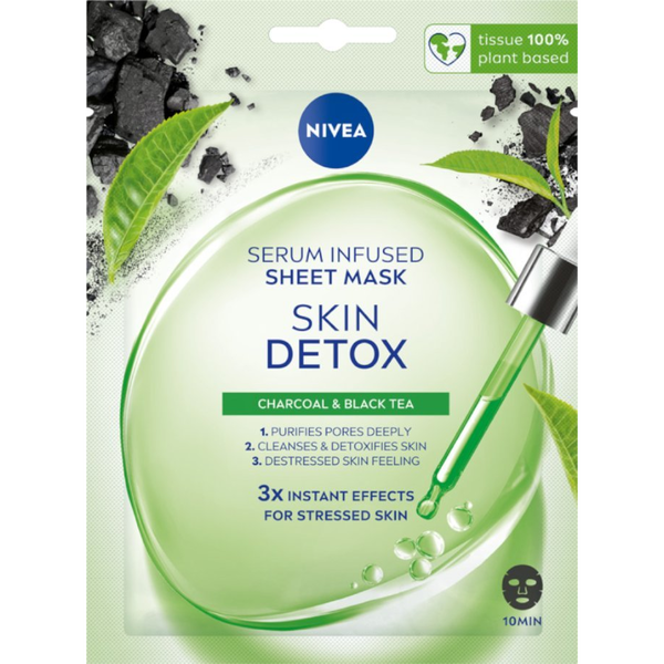 Nivea Skin Detox Szérummal Átitatott Fátyolmaszk 1 db (9005800374130)