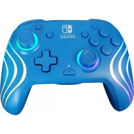PDP Afterglow Wave Син USB Геймпад Аналогов/Цифров Nintendo Switch, Nintendo Switch OLED