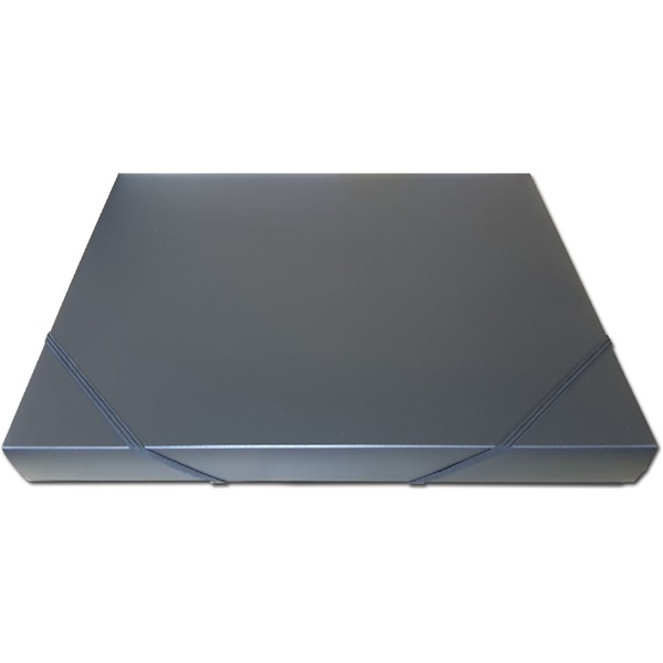 PF A4 3cm fekete PP gumisbox (C03885)