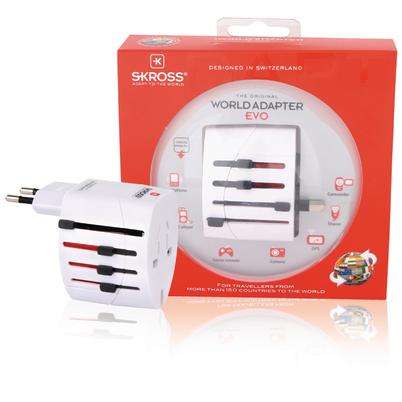 Skross EVO Földeletlen Utazó Adapter World Plug (1.102100)