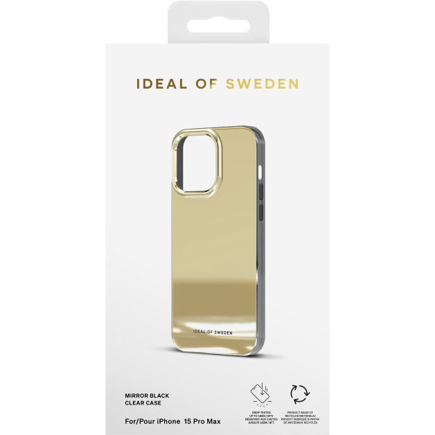 iDeal Of Sweden Clear Case Mirror Gold iPhone 15 Pro Max tok (IDCLC-I2367P-487)