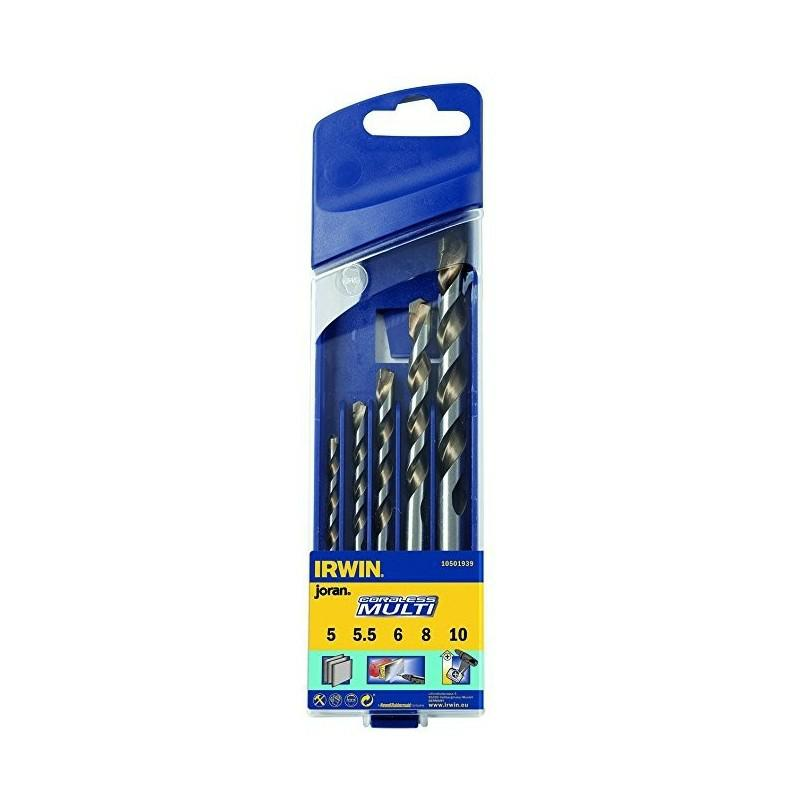 Irwin Univerzális Fúrószár Készlet 5 Részes Hengeres 5-5,5-6-8-10 mm (10501939)
