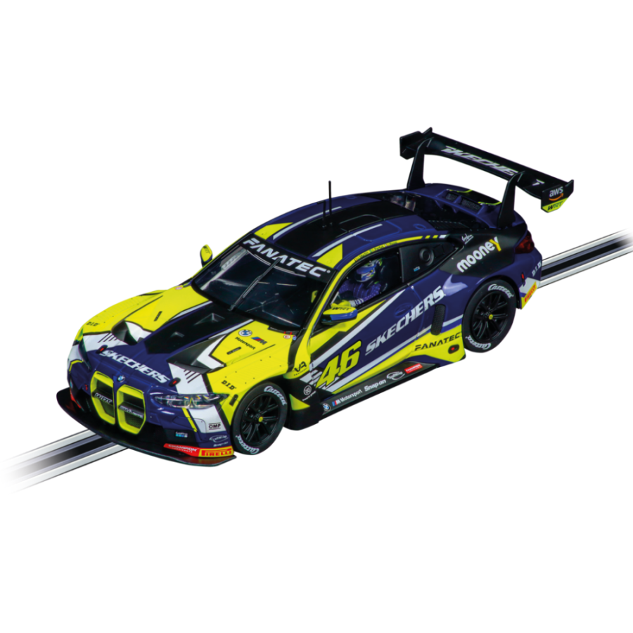 Carrera Digital 124 Cars BMW M4 GT3 Valentino Rossi. No.46 autó autópályához - Kék/Sárga (20023969)