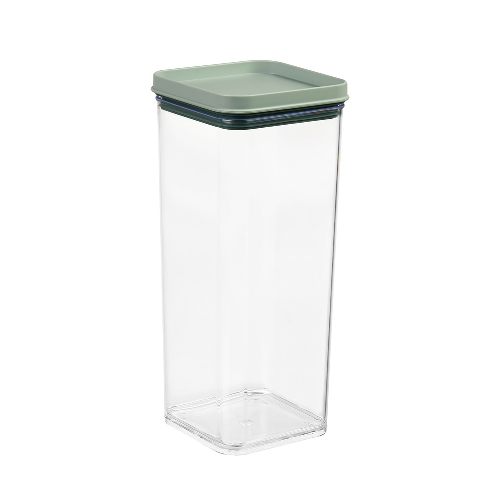 Iris G-792 Műanyag ételtároló doboz 1,5L - Átlátszó / Fekete (G-792)