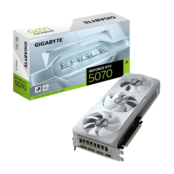 Ggigabyte GeForce RTX 5070 12GB GDDR7 Eagle OC Ide SFF Videókártya - Fehér