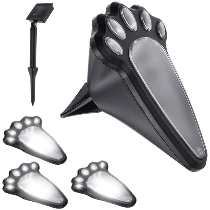 Verk Set of 4 garden solar lamps - footprint (15902)