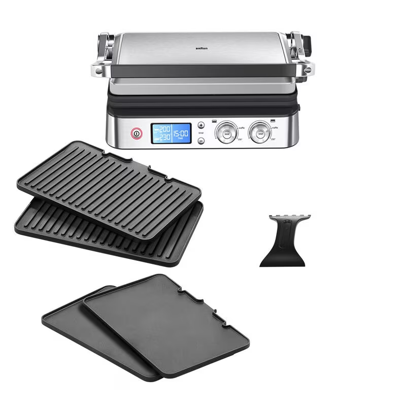 Braun MultiGrill 9 CG9043 Kontaktgrill - Inox/Fekete (0X17900004 CG9043)