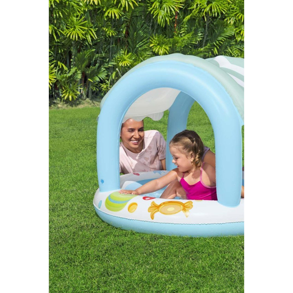 Bestway 52638 baba úszógumi Polivinil-klorid (PVC) Kék, Fehér Babafürdető