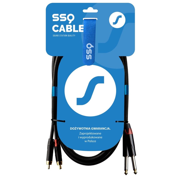 RCA kabel - 6,3mm jack SSQ RCAJM5 5 m