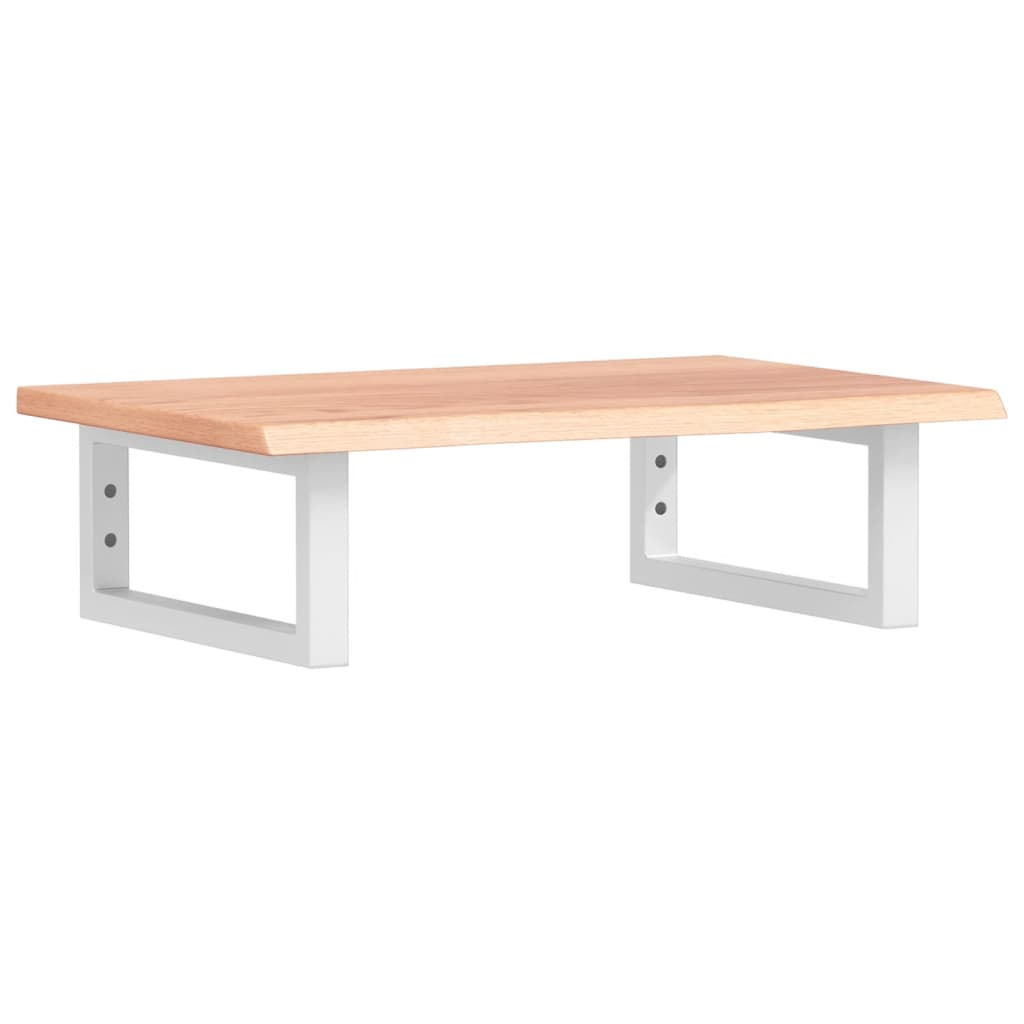 acél és tömör tölgyfa falra szerelhető mosdópolc (3302560)