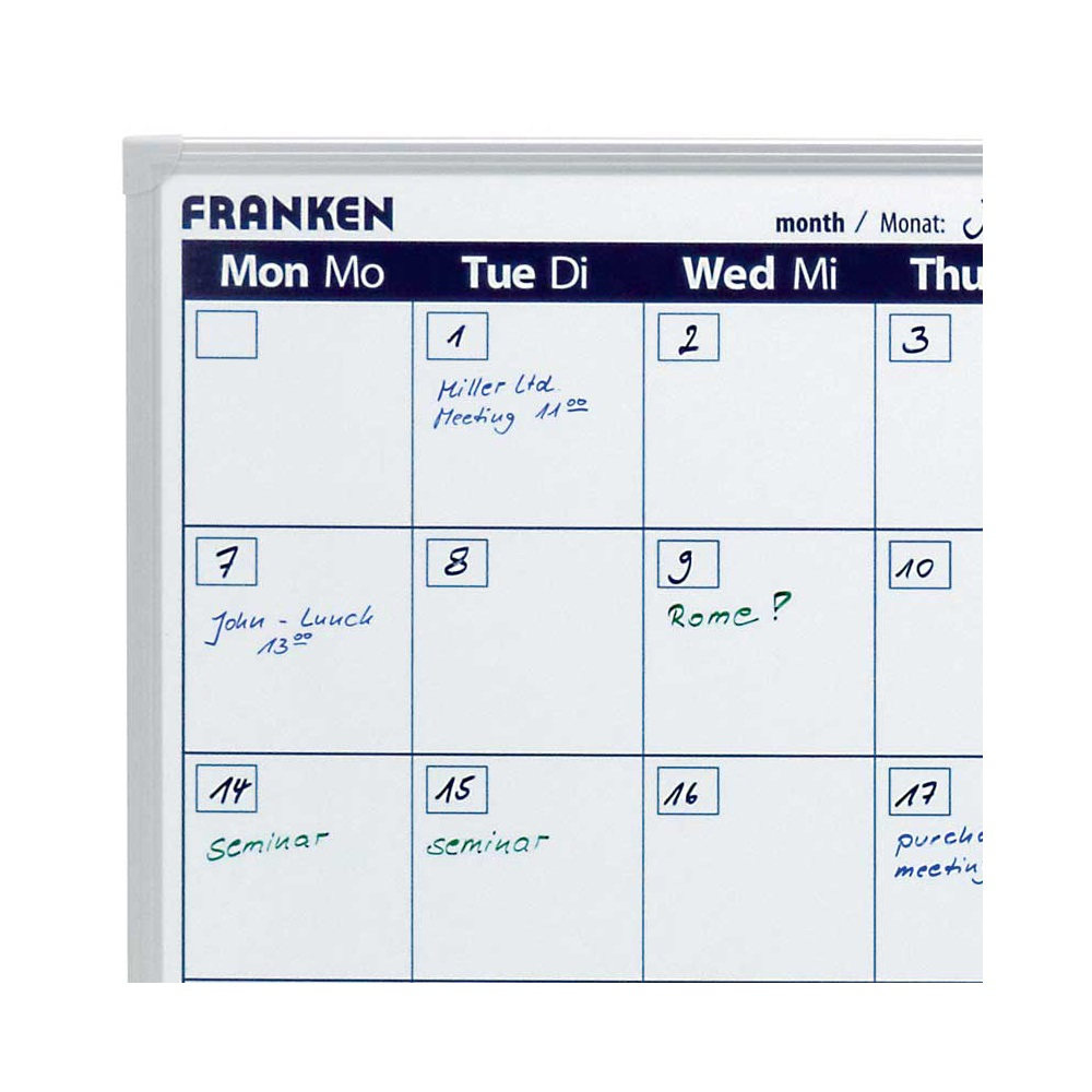 Franken Havi tervezőtábla, mágneses, 90x60cm, ValueLine (VO-7) (VO-7)