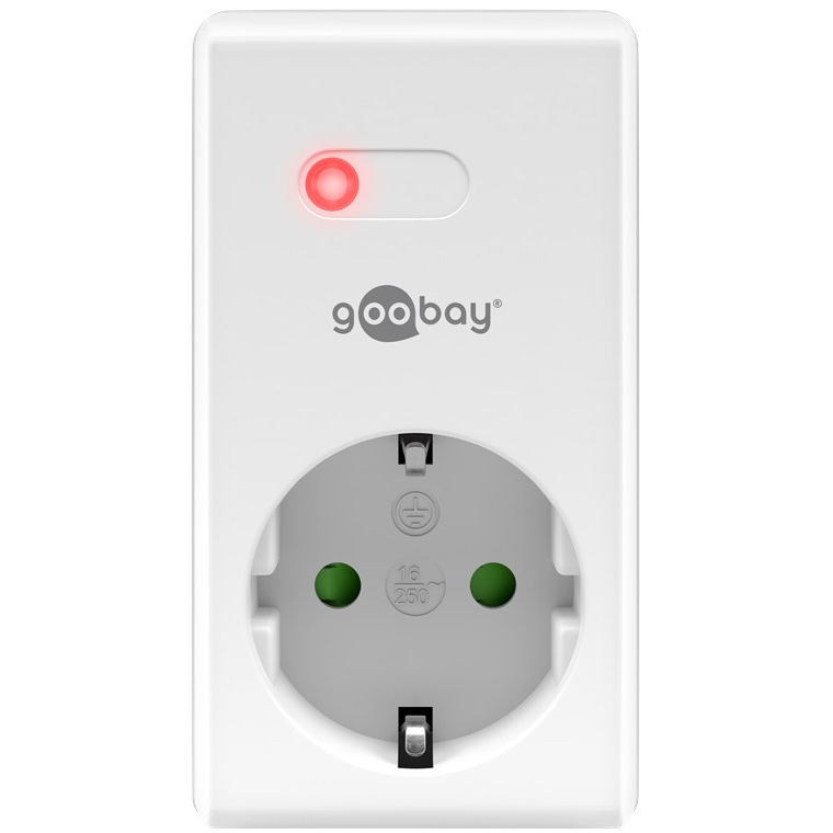 Goobay 58690 230V Távirányítós aljzat - Fehér (58690)