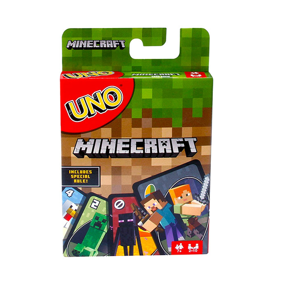 Mattel UNO Minecraft картична игра за 2-10 играчи
