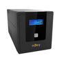 UPS NJOY Cadu 1000, 1000VA/600W, Line Interactive, AVR, Автоматично рестартиране, LCD дисплей