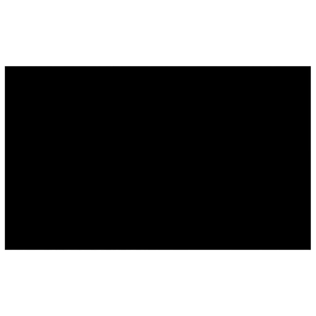 fekete, négyszögletes PE medencetakaró 500 x 300 cm (92963)