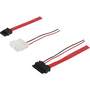 Manhattan 308137 káblová redukcia 7 pin male/7+6 pin male 4 pin 5 V–12 V Molex Čierna, Biela