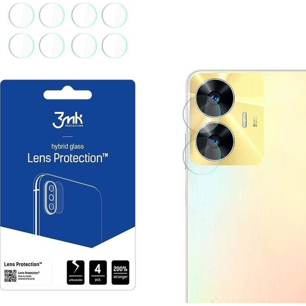 Hybridné sklo 3MK pre realme C55 4 ks