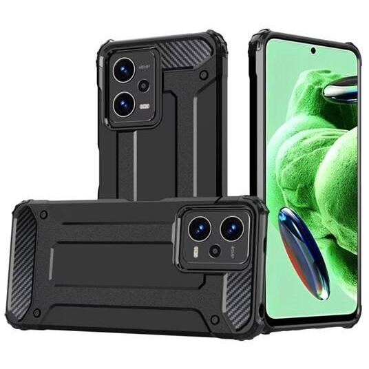 Gigapack Defender Xiaomi Poco X5 5G fémhatású tok fekete (GP-141212) (GP-141212)