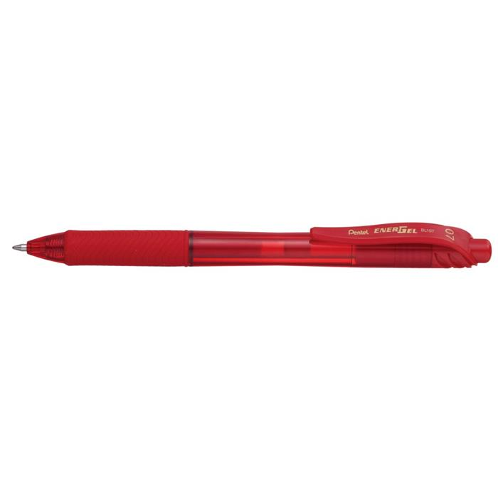 Pentel EnerGelX BL107 Nyomógombos zseléstoll - 0.35mm/Piros (BL107-BX)