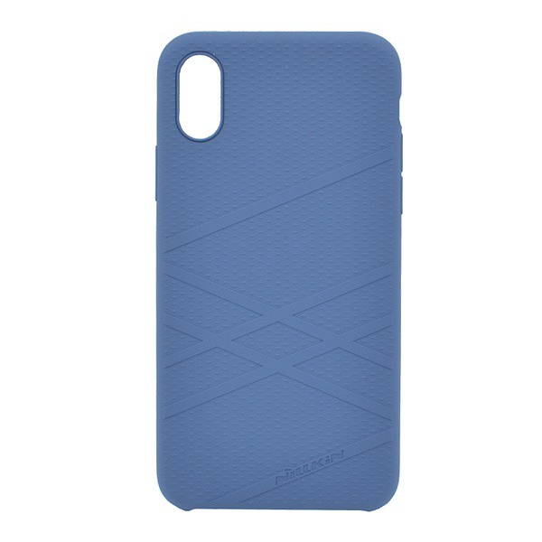 NILLKIN FLEX szilikon telefonvédő (gumírozott, csíkos) KÉK [Apple iPhone XS 5.8] (5996457826827)