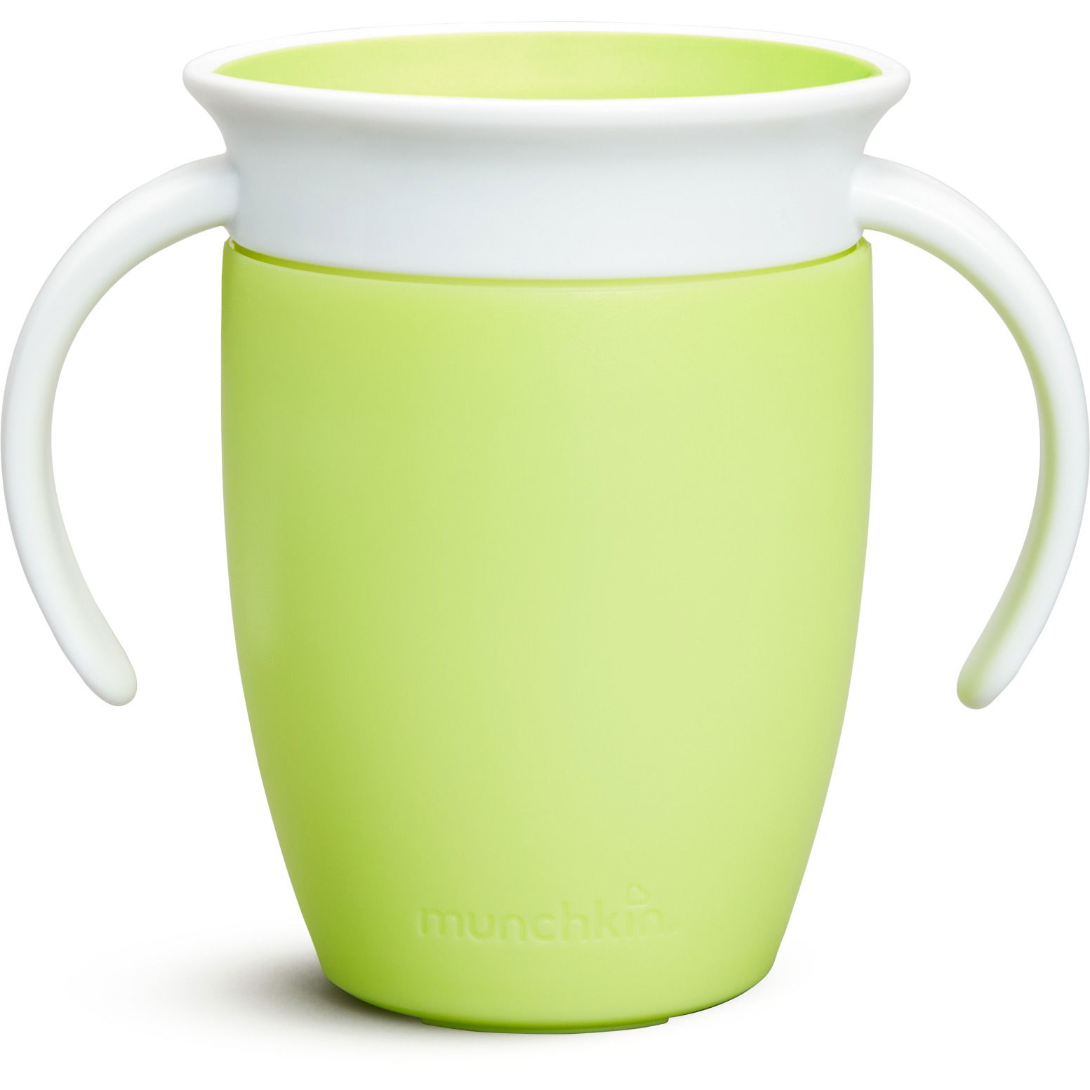 Munchkin Junior 360° Cseppmentes Itatópohár Fogantyúval - Zöld (5019090124430)
