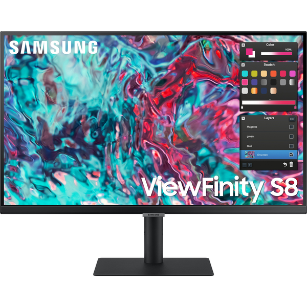 Samsung ViewFinity S80TB 27" 4K Ultra HD monitor fekete