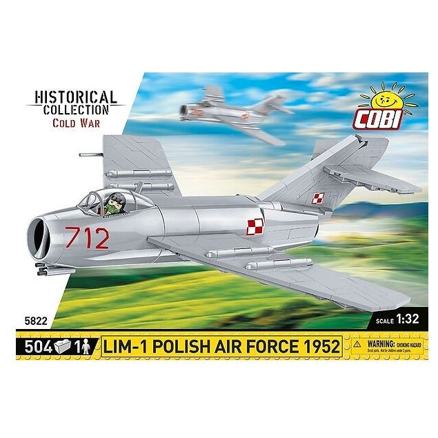 Cobi Lim-1 Polish Air Force 1952 repülőgép 504 darabos építőjáték 1:32 (5822)