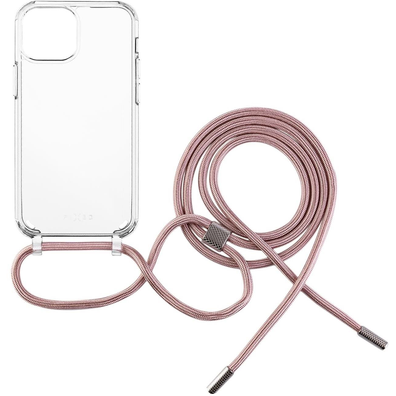 FIXED Pure Neck AntiUV Tok Apple iPhone 13 mini rózsaszín nyakpántos tok (FIXPUN-724-PI)