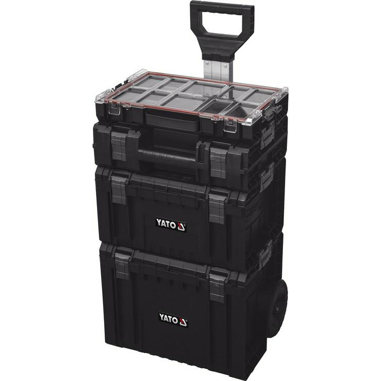 YATO Kerekes szerszámosláda rendszer 4 részes 770 x 450 x 380 mm (YT-09174)