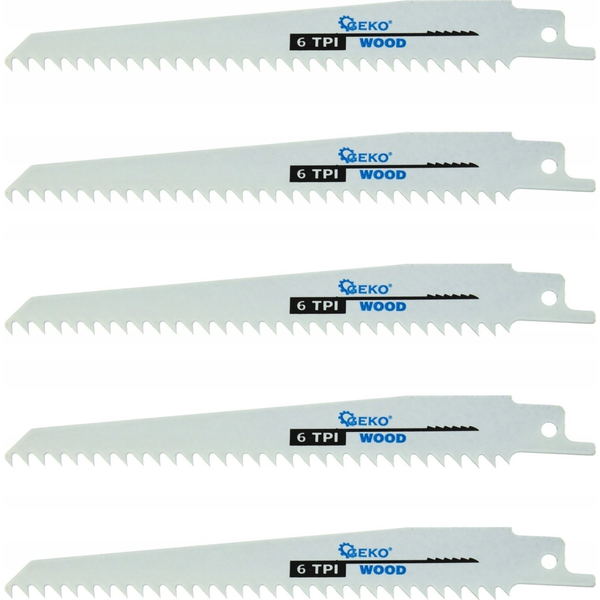 5x list žage lisičji rep za les in mavčne plošče 150mm – sabljaste žage
