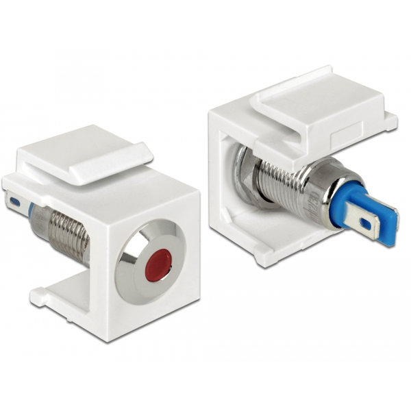DeLOCK Keystone LED 6V Keystone-Modul - Piros